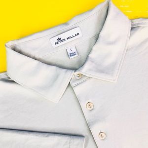 PETER MILLAR Crown Men’s Casual Golf Polo Shirt Size L Short Sleeve CLUB CORP